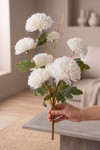 Artificial Blue Chrysanthemum Floral Bouquet Spray at ShopWildThings.com