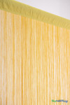 String Curtain Sunset Gold 3' W x 10' L - FR Fire Rated - Polyester & Cotton "Nassau" (trimmable length!)