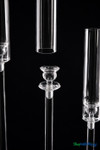 Detailed view of the Gwendolyn acrylic hurricane sleeve and candle holder assembly showcasing crystal-clear acrylic components.