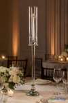 Elegant 35.5" Tall Hurricane Single Pillar or Taper Candle Holder Candelabra