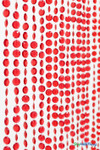 Red Window Door Beaded Curtain Backdrop for Events ShopWildThings.com