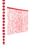 Red Diamonds Beaded Curtain Door Beads Sparkly Red ShopWildThings.com