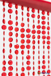 Red Diamonds Beaded Curtain Door Beads Sparkly Red ShopWildThings.com