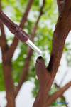 Close-up of Sylvie’s interchangeable branch system with a metal branch insert and square attachment port – ShopWildThings.com