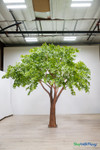 Full-size Sylvie 12-foot artificial eucalyptus tree with a thick realistic trunk and expansive interchangeable branch canopy – ShopWildThings.com
