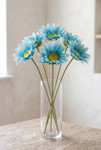 Teal Blue Oversized Daisies, Roses & Sunflowers for Photo and Party Fun at ShopWildThings.com