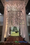Add drama to your event decor with hanging Diamonds Iridescent Beaded Curtains by ShopWildThings.com – Gala Entrance Decor