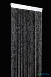 20 Foot Long Crystal Non Iridescent Beaded Curtain with Elegant Satin Rod Pocket, Classy Backdrop Panel | ShopWildThings.com