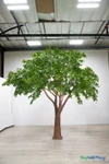 Sylvie 12ft Premium Faux Eucalyptus Tree styled as a grand focal point inside an elegant wedding venue – ShopWildThings.com