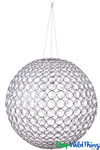 Ayanna Sphere Chandelier, 20" Crystal Beaded Hanging or Tabletop Decoration from ShopWildThings.com