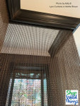 Fabulous Home Ceiling Decor with Lynx Metal Chain Curtains by ShopWildThings.com

Lynx Aluminum Chain Curtains by ShopWildThings.com are a perfect balance of sophistication and elevation for any space, residential or commercial. Available in 7 ready to ship colors, and an endless number of colors and sizes with our custom fabrication – add these metal chain curtains to your design for a transformative experience.
Pictured here are “Matte Brown” Lynx Aluminum Chain Curtains by ShopWildThings.com