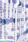 Blue Bubbles Beaded Door Curtains for Doors, Walls and Windows by ShopWildThings.com