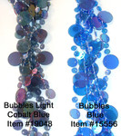 Comparison of Cobalt Blue and Blue Iridescent Acrylic Beads by ShopWildThings.com