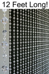 12 Foot Long Crystal Non-Iridescent Gemstone Beaded Curtains Offer Heft and Texture to Event Backdrops | ShopWildThings.com