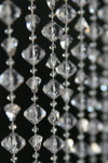 12 Foot Long Gemstones Beaded Curtains Feature Multi-Sized Beads Fused to the Strand by ShopWildThings.com