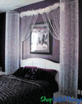 Create Glamour in Your Bedroom with Ready to Hang Sparkling Crystal Columns by ShopWildThings.com