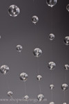 Floating Balls Curtain for Small Areas, 1Ft Wide Clear Spheres Hanging Panel by ShopWildThings.com