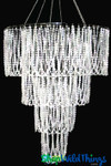 Swagging Tiers of Crystal Beads Adorn ShopWildThings Bellissima Chandelier Swagging Tiers of Crystal Beads Adorn ShopWildThings Bellissima Chandelier