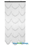 Hang ShopWildThings Solid Black Raindrop Beaded Curtains in Doorways, Windows, On Walls or Use As a Room Divider or Photo Backdrop Hang ShopWildThings Solid Black Raindrop Beaded Curtains in Doorways, Windows, On Walls or Use As a Room Divider or Photo Backdrop