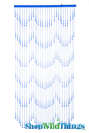 Hang ShopWildThings Blue Non-Iridescent Raindrop Beaded Curtains in Doorways, Windows, On Walls or Use As a Room Divider or Photo Backdrop Hang ShopWildThings Blue Non-Iridescent Raindrop Beaded Curtains in Doorways, Windows, On Walls or Use As a Room Divider or Photo Backdrop