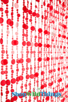 Red Acrylic Beaded Curtain Bubbles Door Beads Hanging Decoration ShopWildThings.com