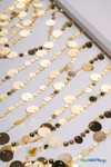 Gold Metallic Circles Bubbles Beaded Curtain for Backdrops and Party Decorations Gold Metallic Circles Bubbles Beaded Curtain for Backdrops and Party Decorations