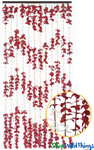 ShopWildThings.com Red Flowers and Leaves beaded curtain Wedding Backdrop ShopWildThings.com Red Flowers and Leaves beaded curtain Wedding Backdrop