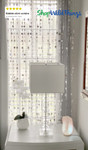 Bedroom Silver Bubbles Beaded Curtain | ShopWildThings.com Bedroom Silver Bubbles Beaded Curtain | ShopWildThings.com