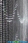 Clear Iridescent Raindrops Scalloped Pattern, ShopWildThings Beaded Party Curtains Clear Iridescent Raindrops Scalloped Pattern, ShopWildThings Beaded Party Curtains