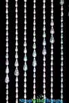 Close up of Clear Iridescent Raindrop Beaded Curtains, High Quality Beaded Curtains from ShopWildThings.com Close up of Clear Iridescent Raindrop Beaded Curtains, High Quality Beaded Curtains from ShopWildThings.com