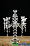 Crystal Candelabra "Kendall" Beaded Table Chandelier 14 1/2" Crystal Candelabra "Kendall" Beaded Table Chandelier 14 1/2"