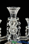 Crystal Candelabra "Kendall" Beaded Table Chandelier 14 1/2" Crystal Candelabra "Kendall" Beaded Table Chandelier 14 1/2"