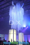 Grouping Various Sizes of ShopWildThings Aphrodite Chandeliers Created this Incredible Giant Swirling Chandelier