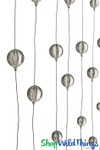 Modern Clear Acrylic Ball Curtain, Room Divider or Wall Decor for Bar, Lobby, Restaurant by ShopWildThings.com
