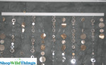 ShopWildThings Ready to Hang Beaded Curtains and Set of 12 Hanging Hooks, Party & Event Decorating Made Easy