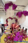 Made in USA Custom Floral Chandelier Fringe Columns in any color by ShopWildThings.com