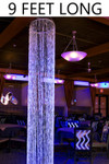 9 Foot Long Sparkling Crystal Column of Hanging Beads Diamonds Crystal ShopWildThings.com