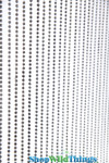 Lightweight Silver Ball Chain Curtain, 45 Strand Door or Wall Covering, Room Divider by ShopWildThings.com