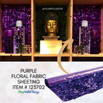 Add sparkle and life to display windows with ShopWildThings metallic floral sheeting in vibrant colors. Add sparkle and life to display windows with ShopWildThings metallic floral sheeting in vibrant colors.
