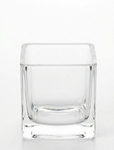 Clear Glass Square Vase Min of 6 for Candles, Flowers, Succulents or Seasonal Projects by ShopWildThings.com