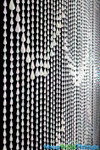 Glow Dark White Raindrops Scalloped Pattern, ShopWildThings Beaded Party Curtains Glow Dark White Raindrops Scalloped Pattern, ShopWildThings Beaded Party Curtains