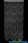 Hang ShopWildThings Glow Dark White Raindrop Beaded Curtains in Doorways, Windows, On Walls or Use As a Room Divider or Photo Backdrop Hang ShopWildThings Glow Dark White Raindrop Beaded Curtains in Doorways, Windows, On Walls or Use As a Room Divider or Photo Backdrop