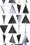 ShopWildThings Trilogy Chandelier Features Dark Matte Silver Triangles