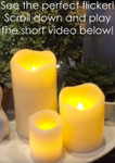 Battery Operated Pillar Candles, Flickering Warm Glow | ShopWildThings
