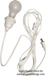 Light Cord Kit 7 Foot Long White Cord with On/Off Switch | ShopWildThings.com