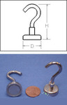 Magnetic Hooks Set of 2, Each Holds 50lbs, Super Powerful Magnets With Large Open Hook by ShopWildThings.com Magnetic Hooks Set of 2, Each Holds 50lbs, Super Powerful Magnets With Large Open Hook by ShopWildThings.com