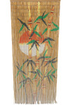 ShopWildThings Scenic Painted Bamboo Curtains Like Orange Sun are Inspirational and Fun ShopWildThings Scenic Painted Bamboo Curtains Like Orange Sun are Inspirational and Fun