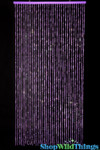 Purple Iridescent Diamonds Beaded Curtains, 6 Foot Long Backdrop Decorations for Photo Shoots, Store Displays and Events | ShopWildThings.com