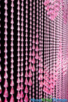 Pink Raindrops Scalloped Pattern, ShopWildThings Beaded Party Curtains Pink Raindrops Scalloped Pattern, ShopWildThings Beaded Party Curtains