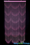 Close up of Pink Raindrop Beaded Curtains, High Quality Beaded Curtains from ShopWildThings.com Close up of Pink Raindrop Beaded Curtains, High Quality Beaded Curtains from ShopWildThings.com